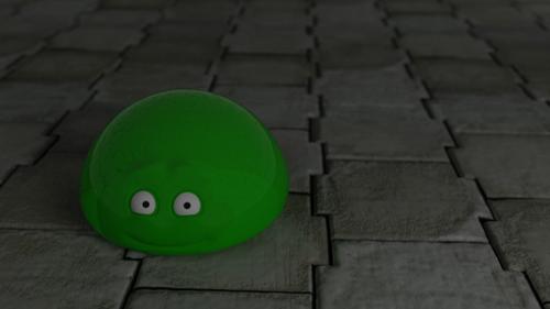 Happy Green Glob Monster preview image